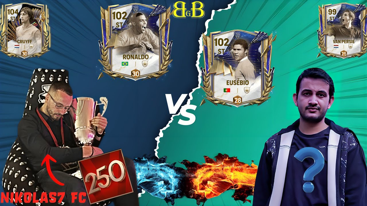 INTENSE H2H BATTLE AGAINST ‪@Nikolas7FC  FC MOBILE !! BBG LIVE !!