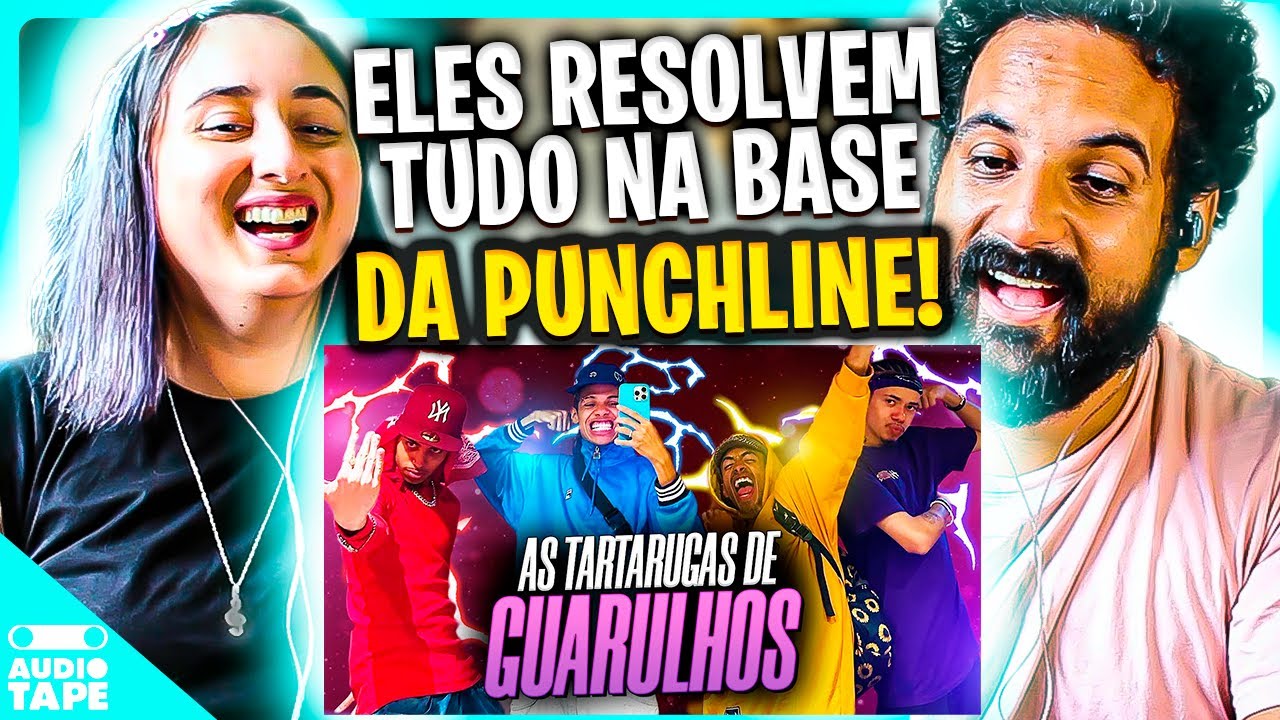 🐢 As TARTARUGAS NINJAS de GUARULHOS - Jotapê, Brennuz, Barreto e Doprê  -  AUDIO TAPE REACT