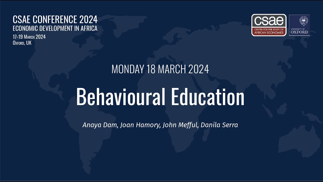 CSAE Conference 2024 Behavioural Education Session