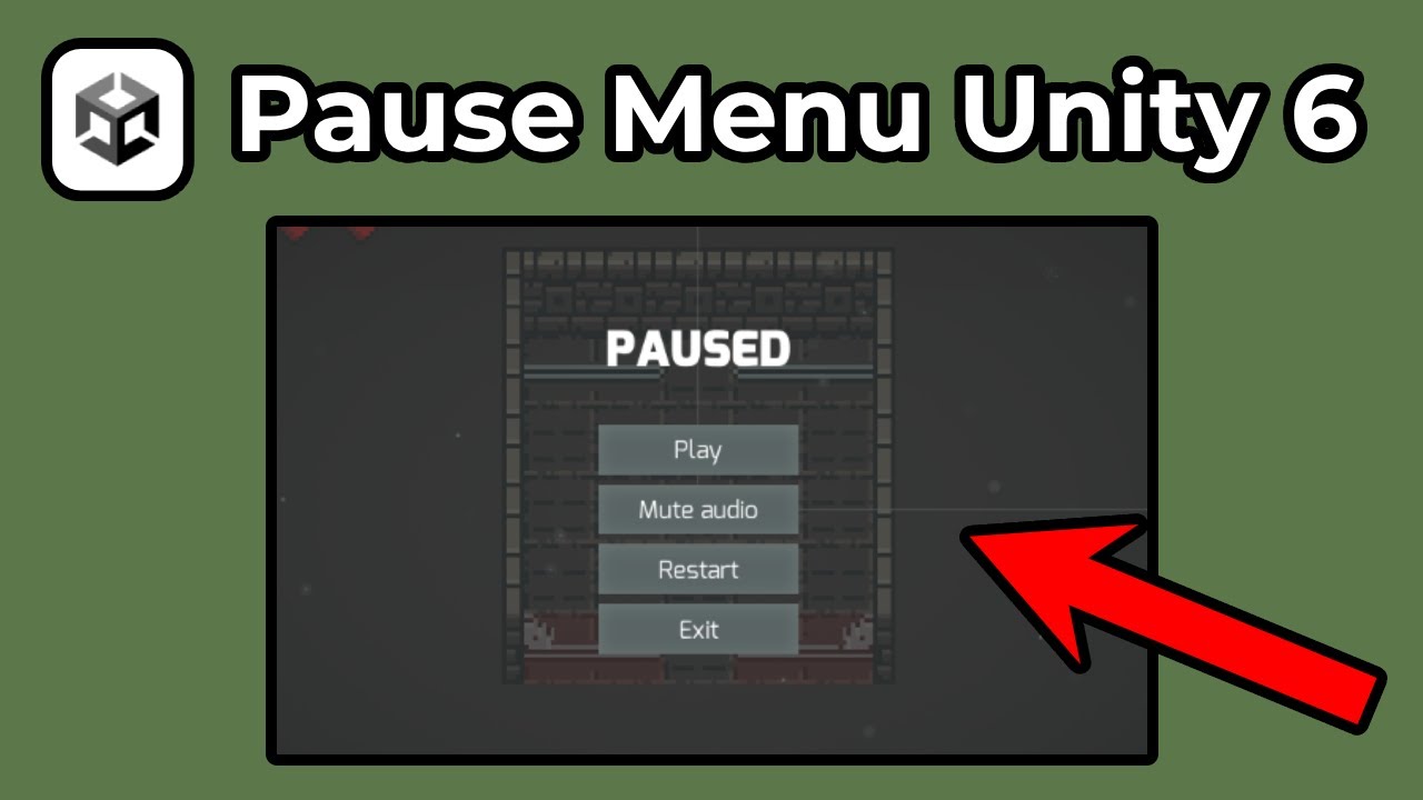Как создать меню паузы в Unity 6