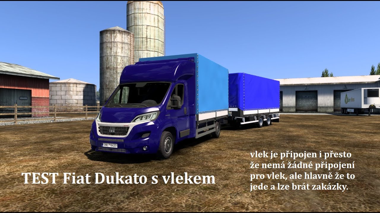 ETS2: TEST plachtov&eacute; dod&aacute;vky Fiat Dukato