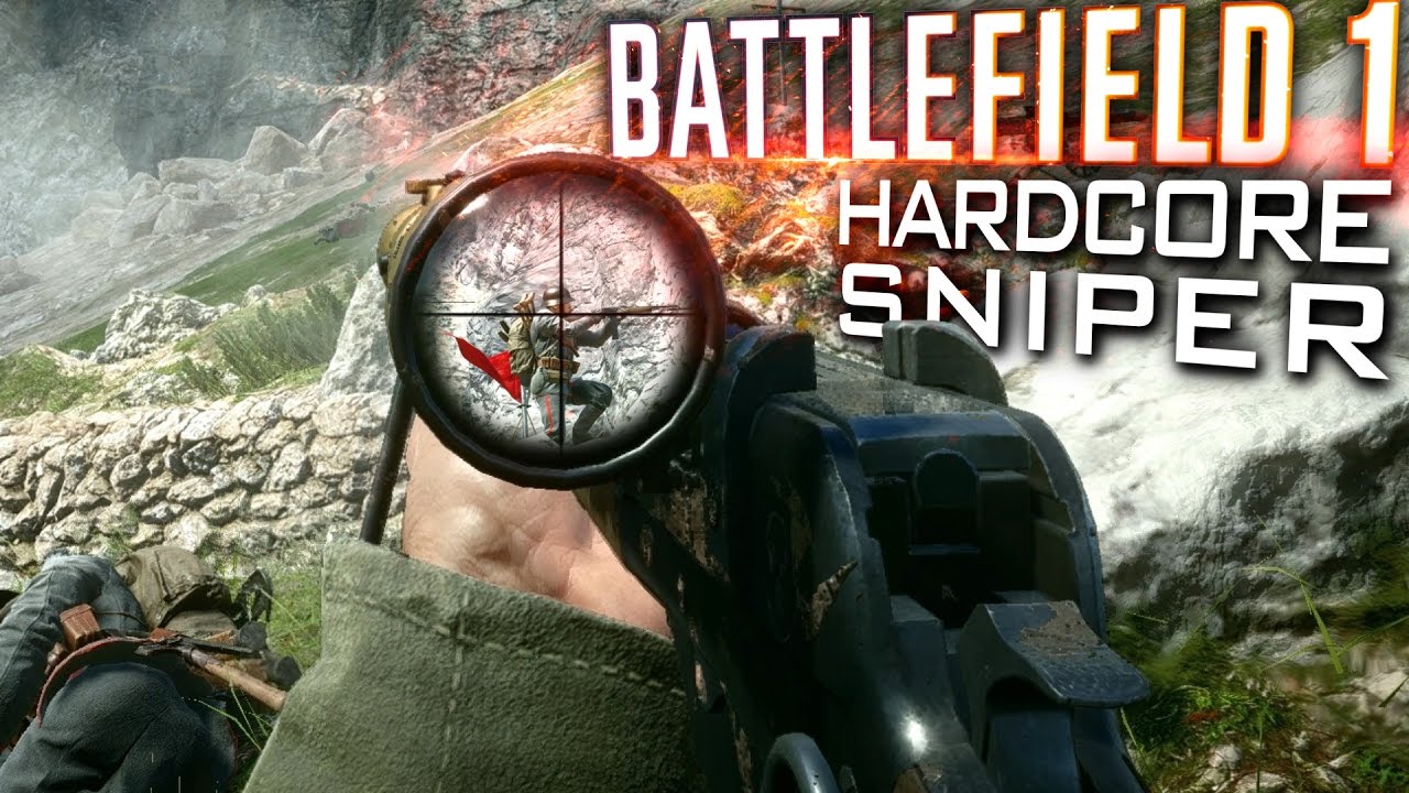 HARDCORE SNIPER | BF1: MILSIM - No HUD Realism Gameplay [60fps]