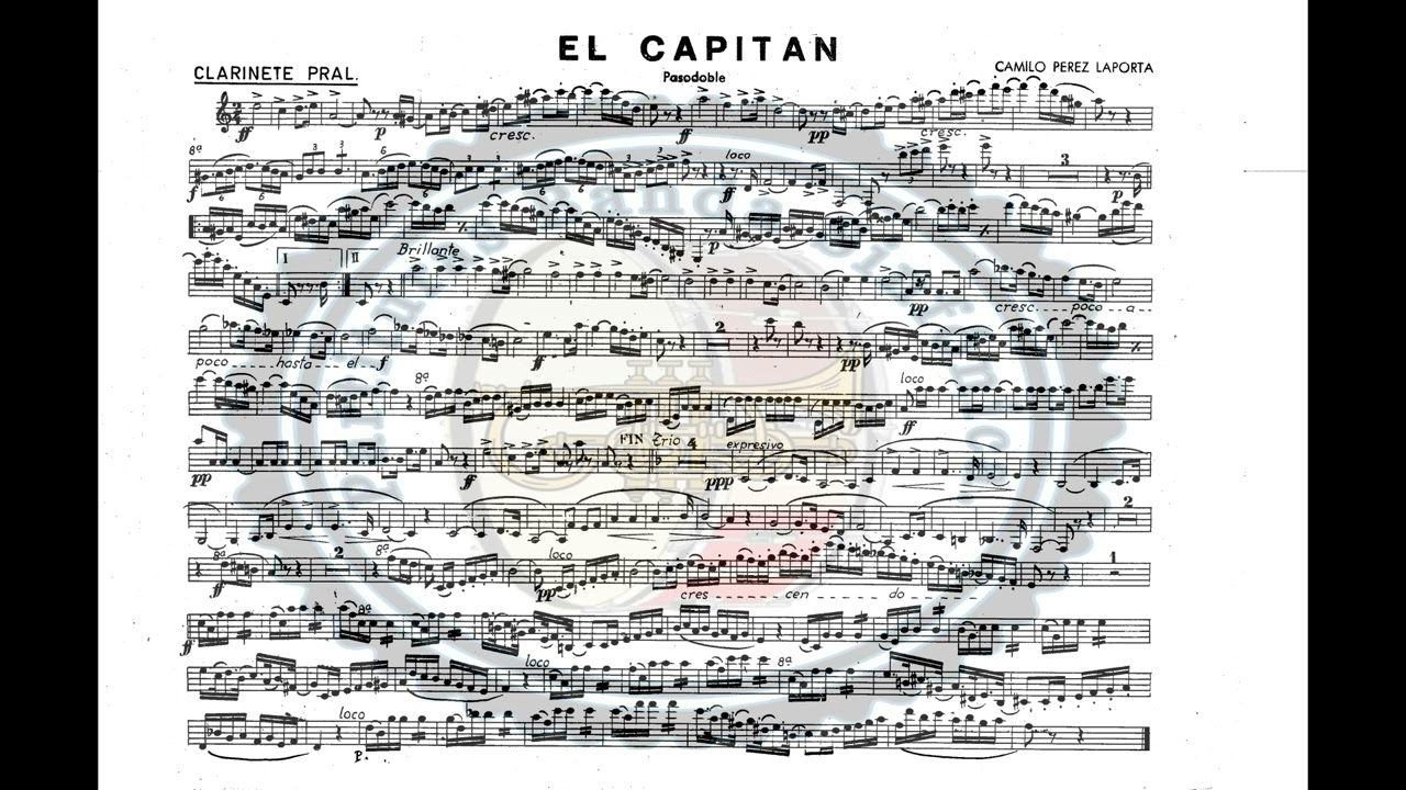 El Capitan - Pasodoble- Camilo Perez Laporta