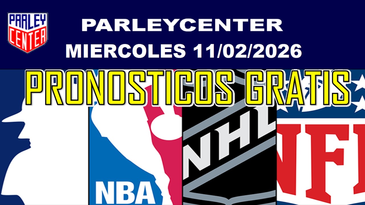 PRONOSTICOS  NFL, NHL Y NBA  PARA HOY LOGROS MIERCOLES 11/02/2026 🔥PARLEY GRATIS🔥