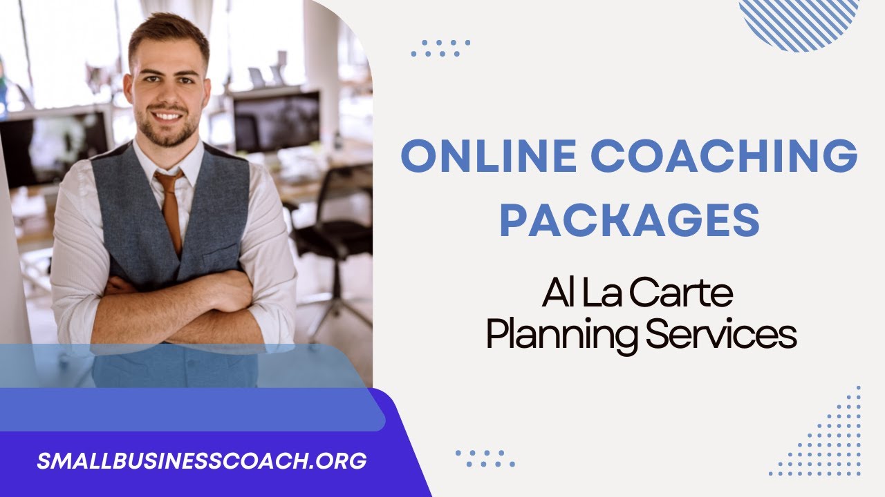 Online Coaching Packages: Al La Carte Planning Services