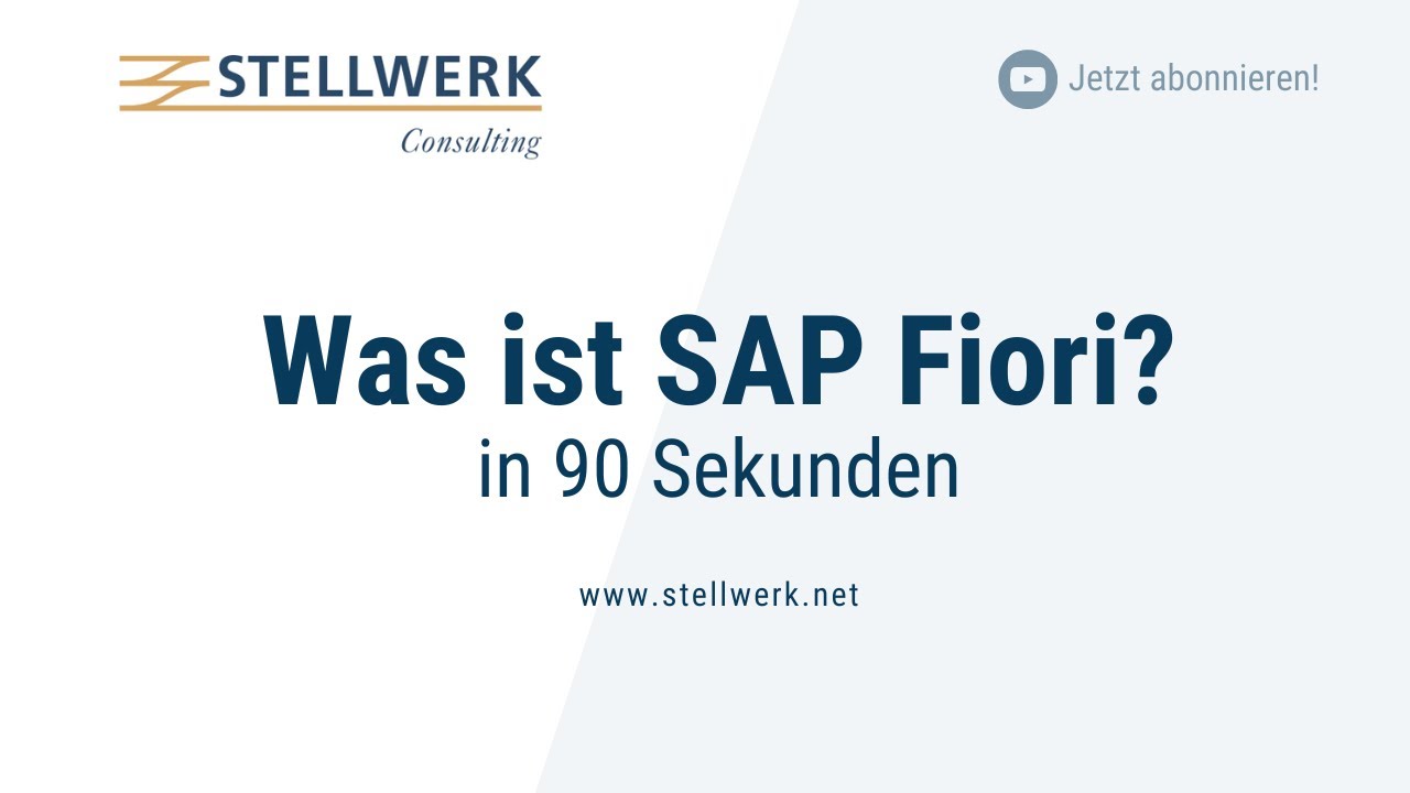 Was ist SAP Fiori? || in 90 Sekunden || Raketenschnelles SAP-Wissen