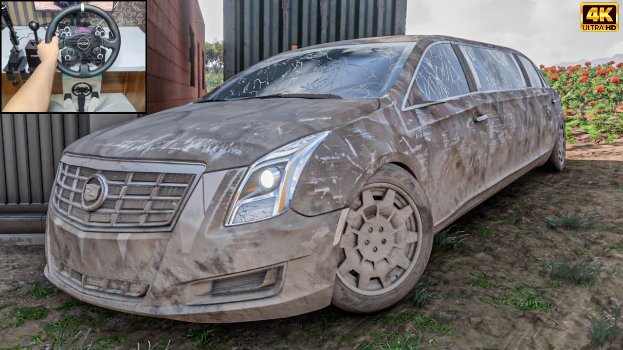 Rebuilding Cadillac XTS Limousine | Forza Horizon 5 | Steering Wheel gameplay