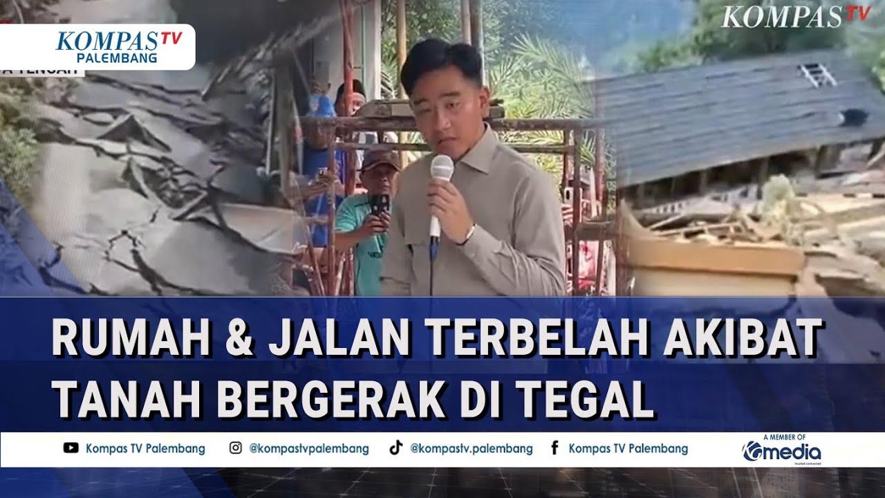 Rumah & Jalan Terbelah akibat Tanah Bergerak di Tegal, Wapres: Percepat Huntara