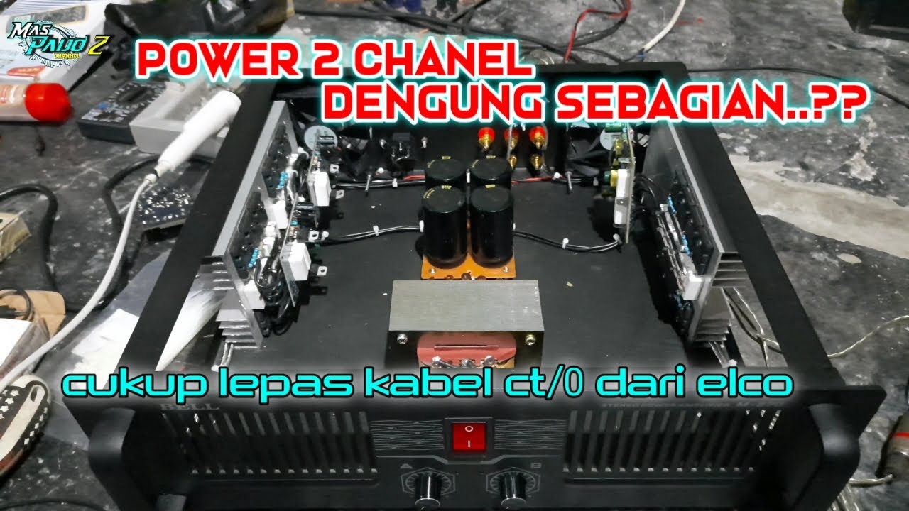 Power amplifier dengung sebelah.??  ini solusinya// cukup di jumper saja