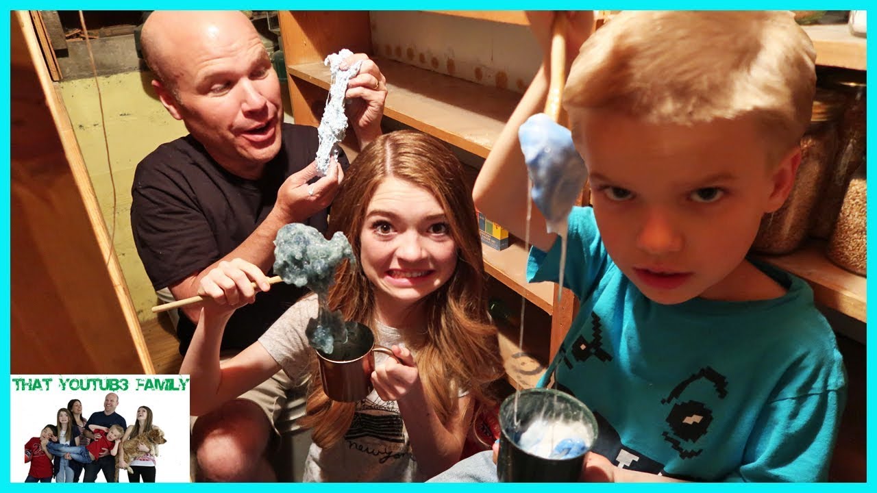 Making Slime In An Old Cellar / That YouTub3 Family