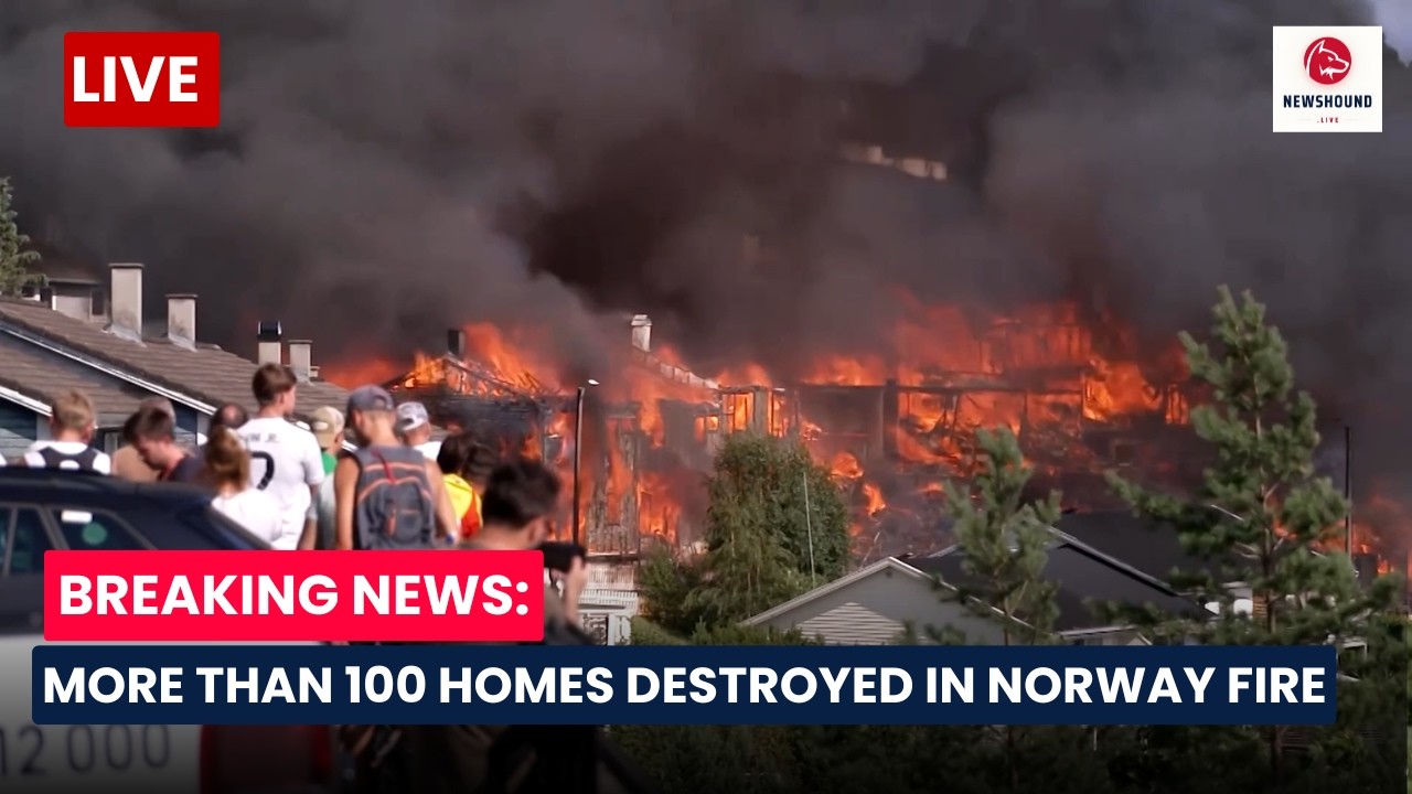 BREAKING NEWS: Massive Fire Destroys Over 100 Homes in Southern Norway