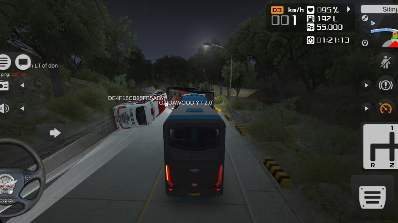 Crazy Bus Driving Game 🚍🔥 | Night Highway Gameplay 1 | OP All Games 