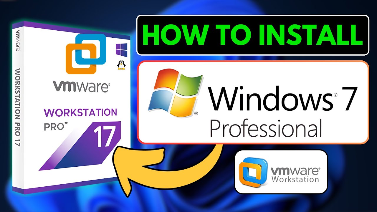 Как установить Windows 7 на VMware Workstation Pro | Пошаговое руководство