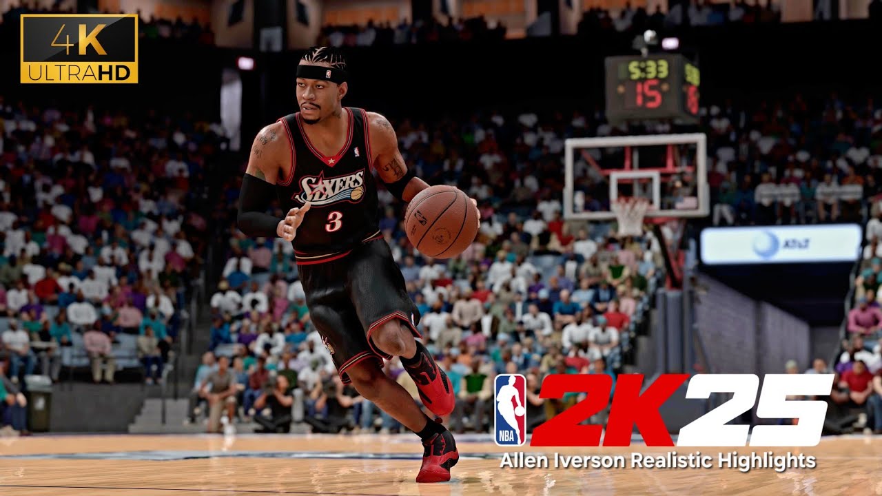 NBA 2K25 | Лучшие моменты Аллена Айверсона | PS5 4K UHD