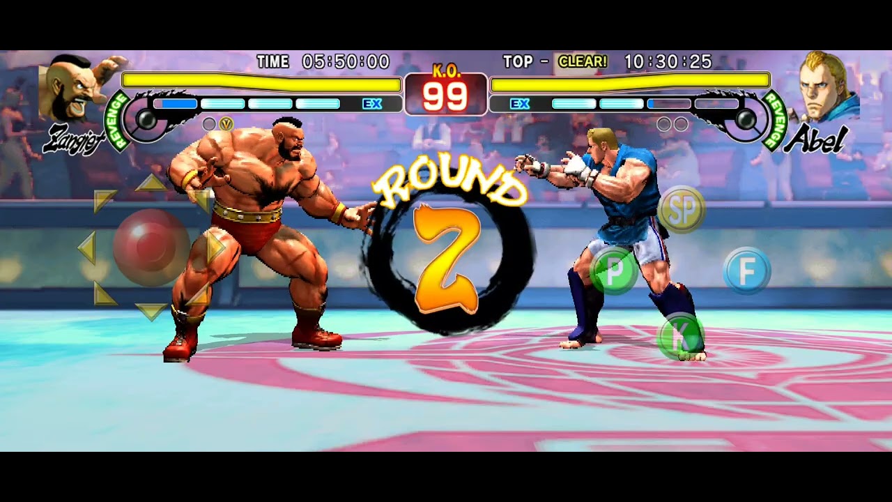 SF4, Street Fighter IV CE gameplay on mobile (Zangief 桑吉爾夫 ; difficulty : grueling)