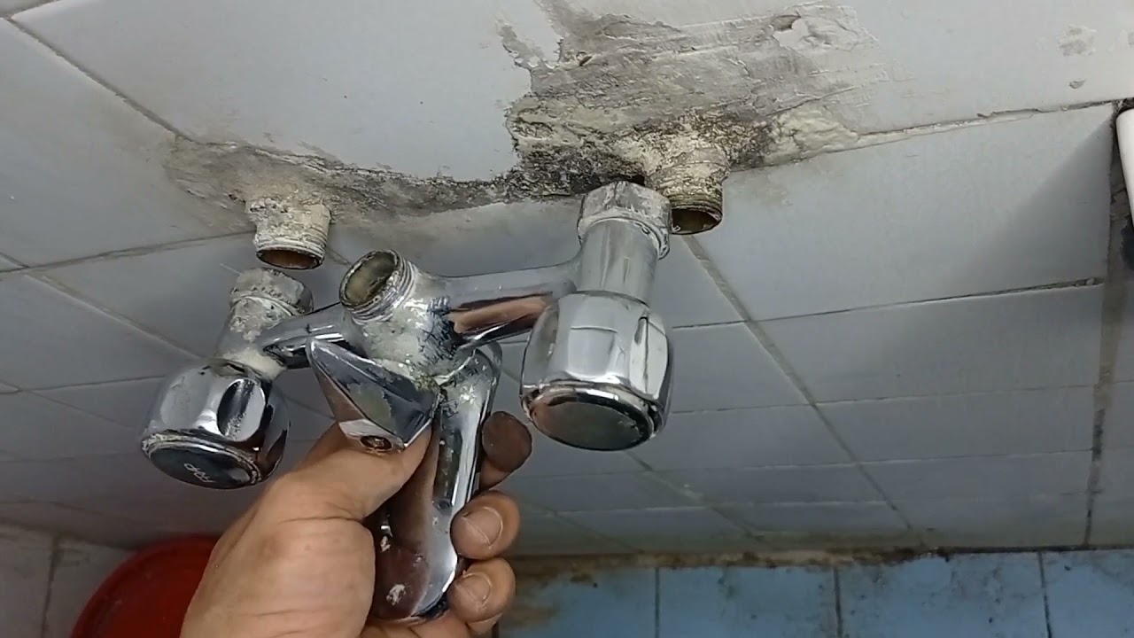 صلح  بنفسك تحويلة/محول/ خلاط الدش بجنيه واحد !