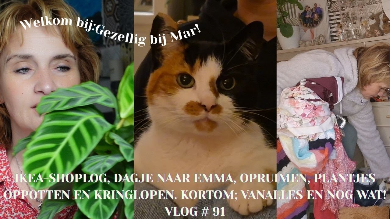 IKEA-SHOPLOG,DAGJE NAAR EMMA,OPRUIMEN,PLANTJES OPPOTTEN &KRINGLOPEN. VANALLES EN NOG WAT! VLOG 91