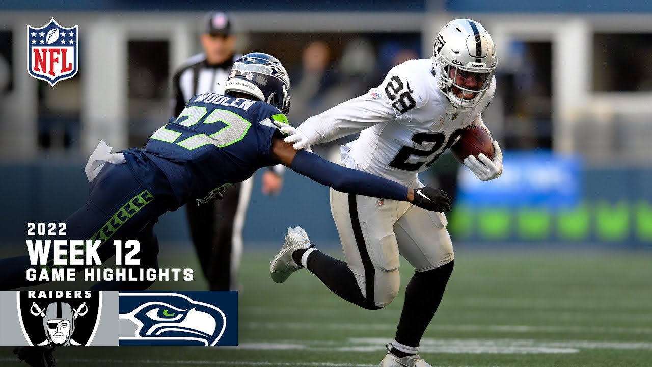 Las Vegas Raiders vs. Seattle Seahawks | 2022 Week 12 Game Highlights