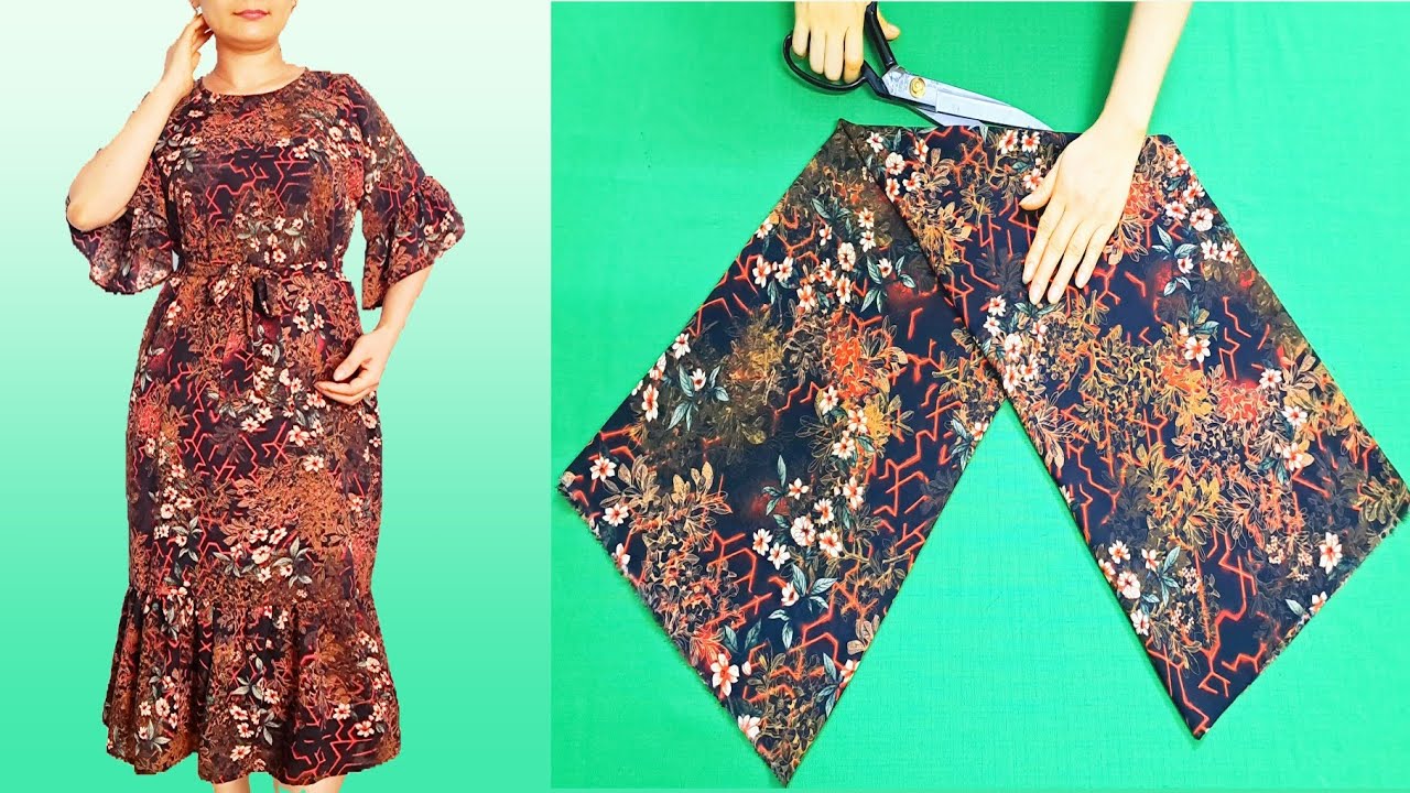 ✅️Two stylish ways to wear dresses | You don't need to be a tailor to sew this dress⚘️👌