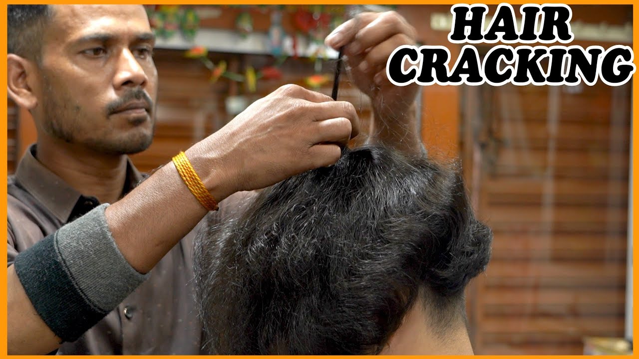 ASMR Hair Cracking Head Massage for Stress Relief💈#asmr