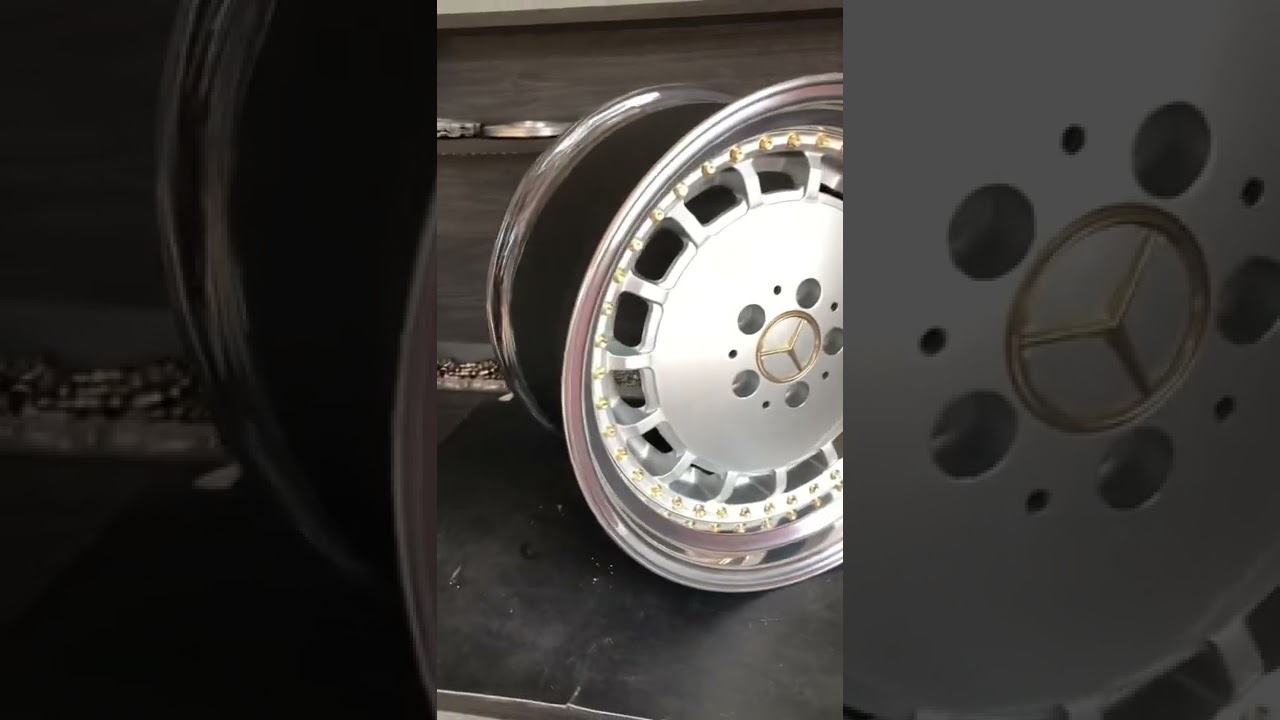 Mercedes benz Gullıdeckel Wheels Custom. 2 piece conversion 15&rdquo; to 18&rdquo; #customwheels #mercedes