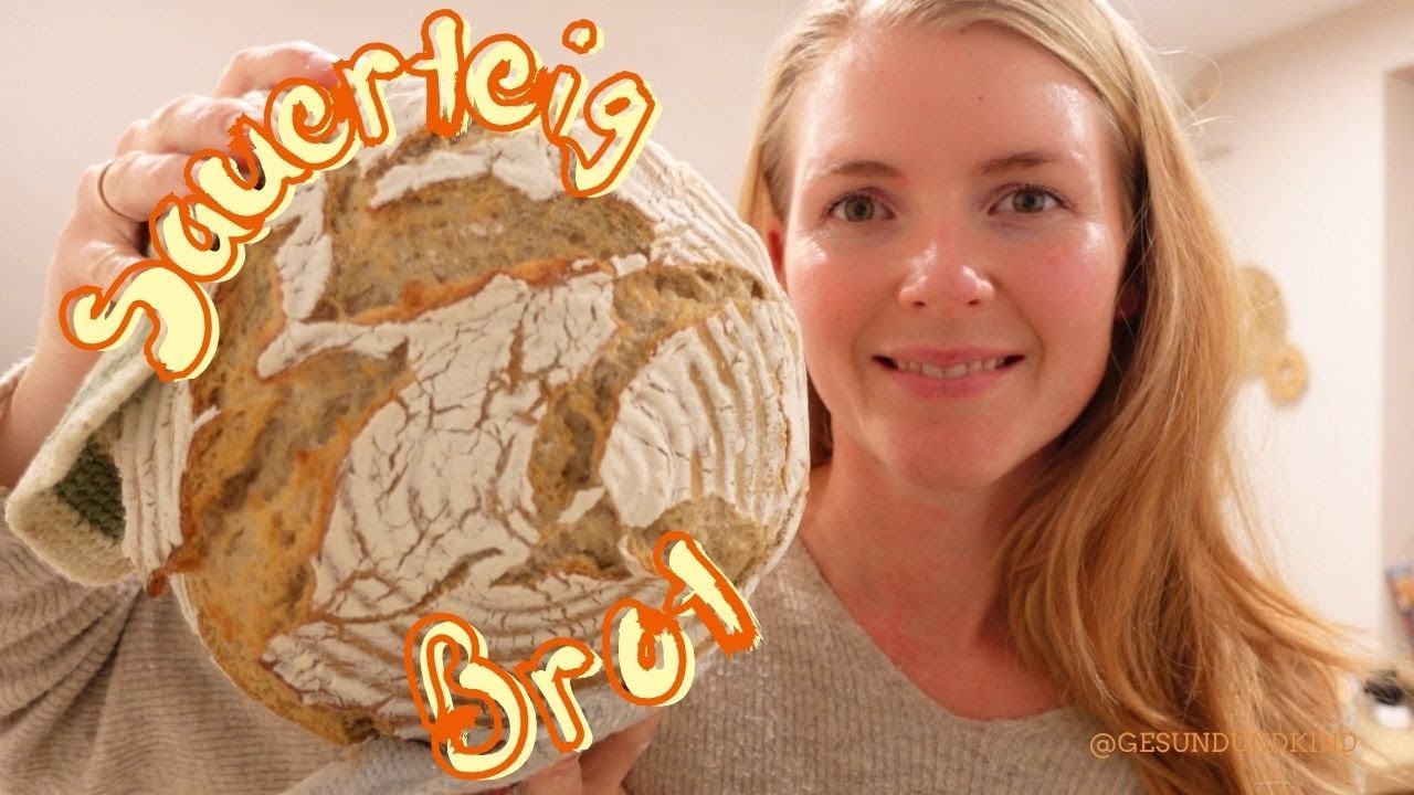 Mit nur 3 ZUTATEN bekommst du Dein GESUNDES Sauerteigbrot wie frisch vom Bäcker! GesundundKind