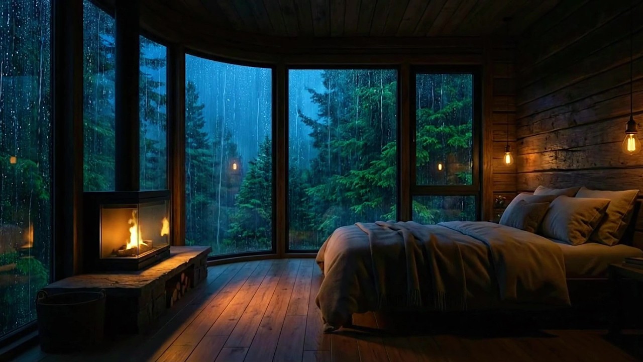 Calming Rain Sounds + Relaxing Piano Music 🌧️ Relax the Mind and Enjoy Peaceful Sleep Tonight🔥