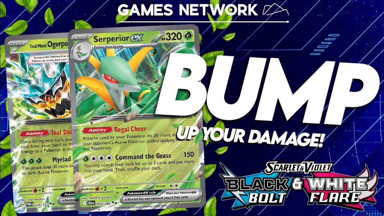 Bump Up Your Damage! - Serperior ex Deck Profile (Black Bolt & White Flare) 🍃