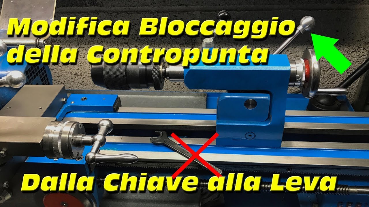 Modifica del Sitema di Bloccaggio della Contropunta del Tornio Ceriani #054