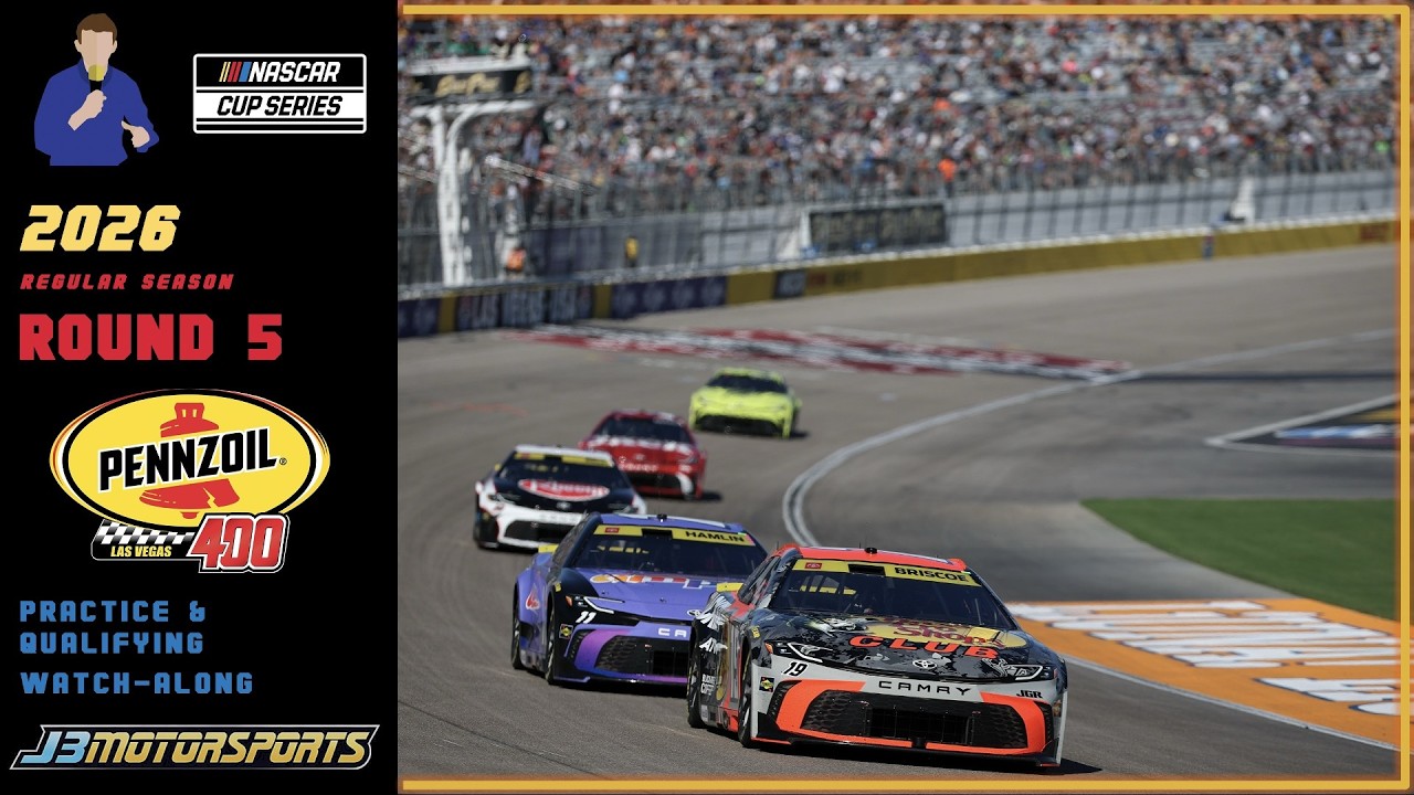 🔴 NASCAR Cup Series | 2026 | Round 4 | #Pennzoil400 | Practice & Qualifying Watch-Along
