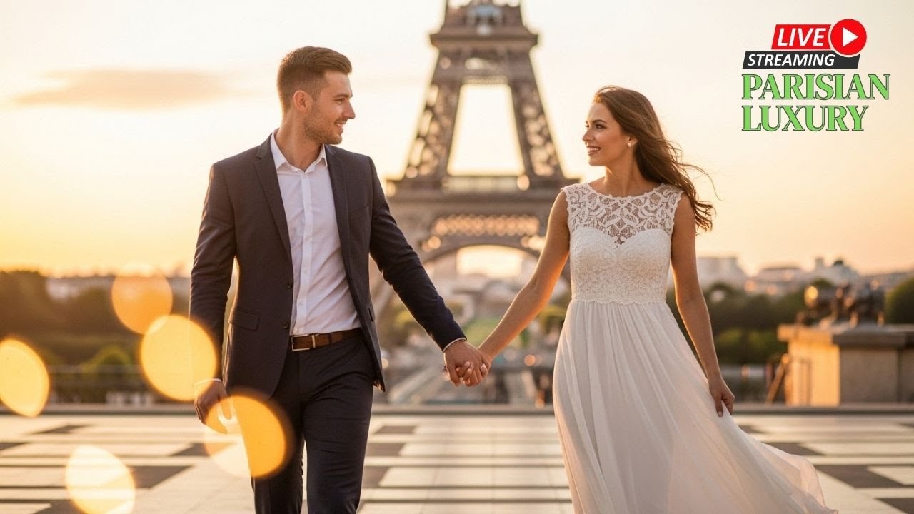French Love Song – Amour doux au cœur de Paris au coucher du soleil