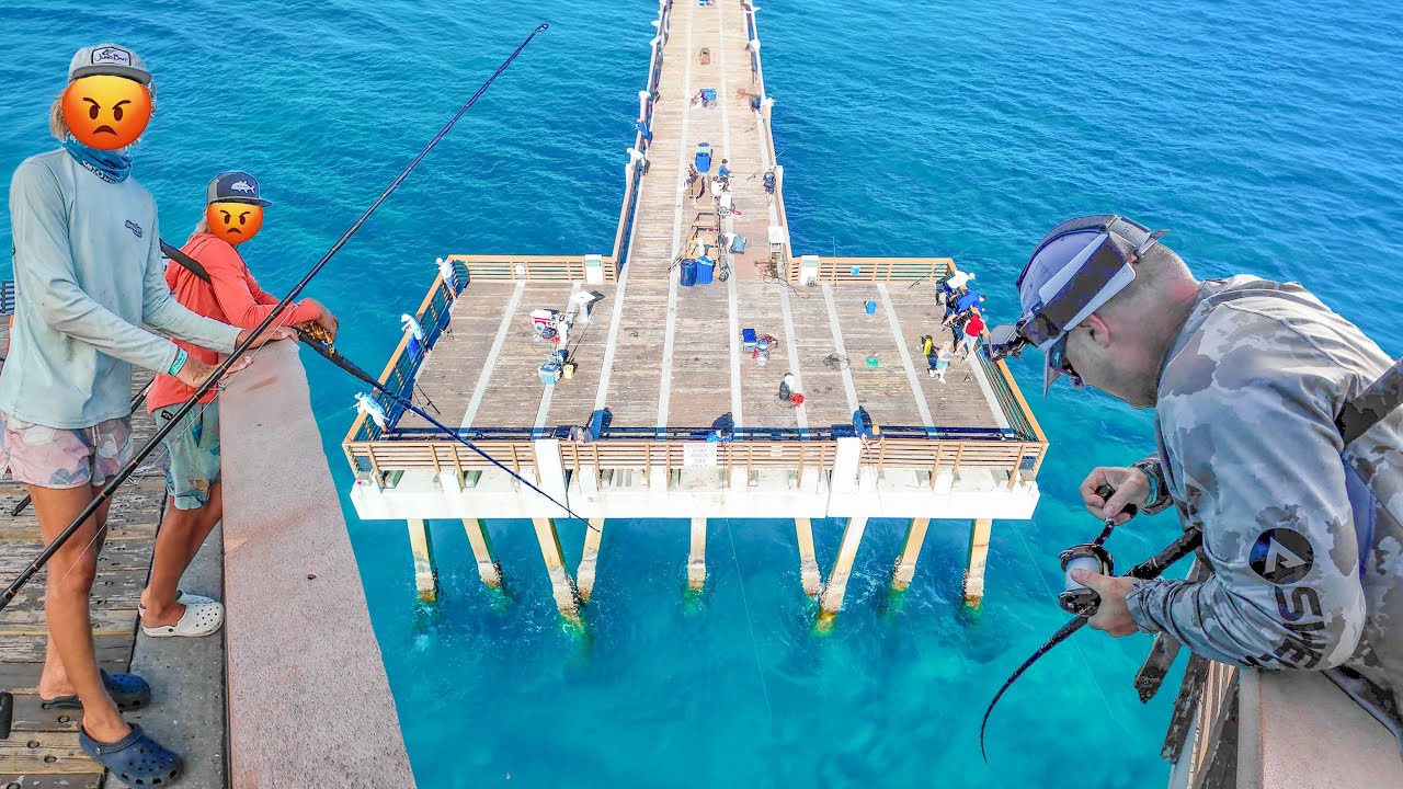 Fishing Florida's Most INSANE Pier - Locals Were NOT HAPPY I Cheated!
