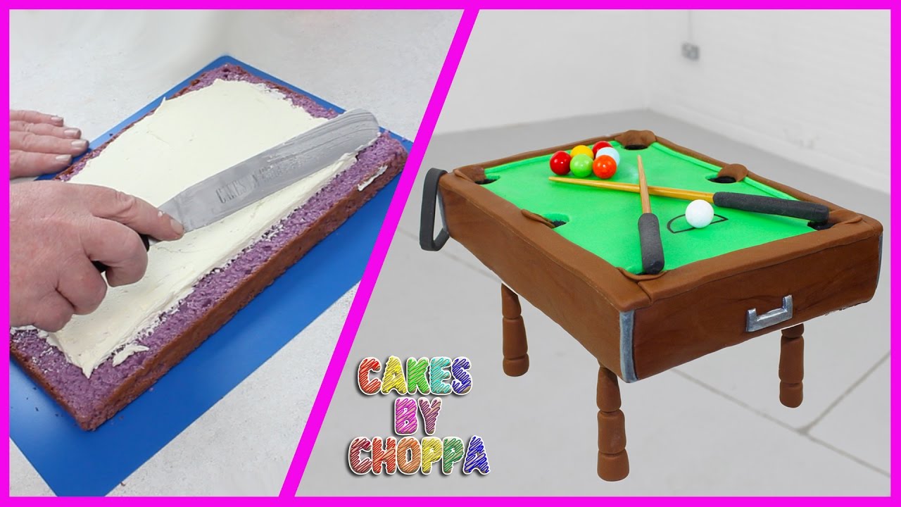 PLAYABLE POOL TABLE CAKE (How To)