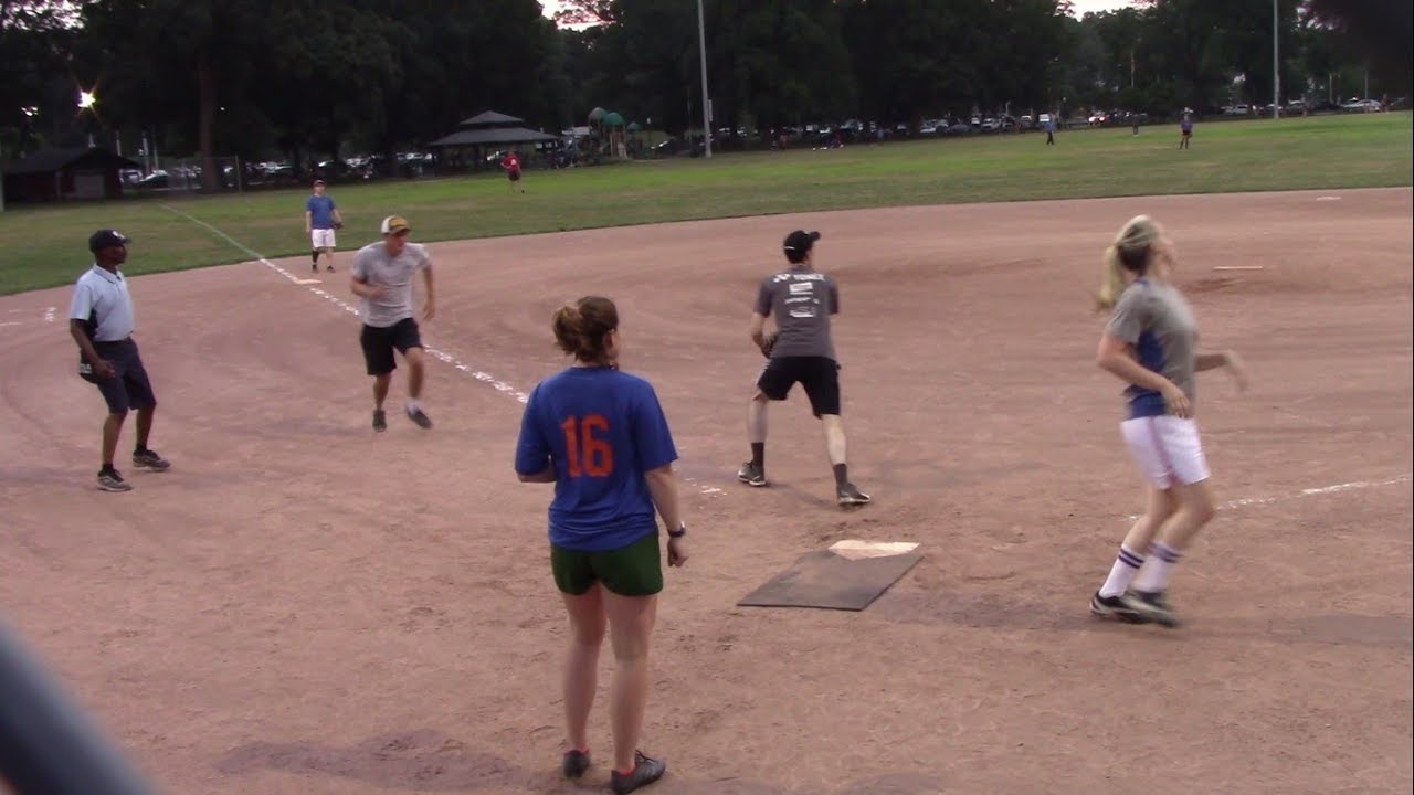 Coed Softball Game - NBC Sports Group vs Meredith Softball - Video Highlights - July 16, 2018