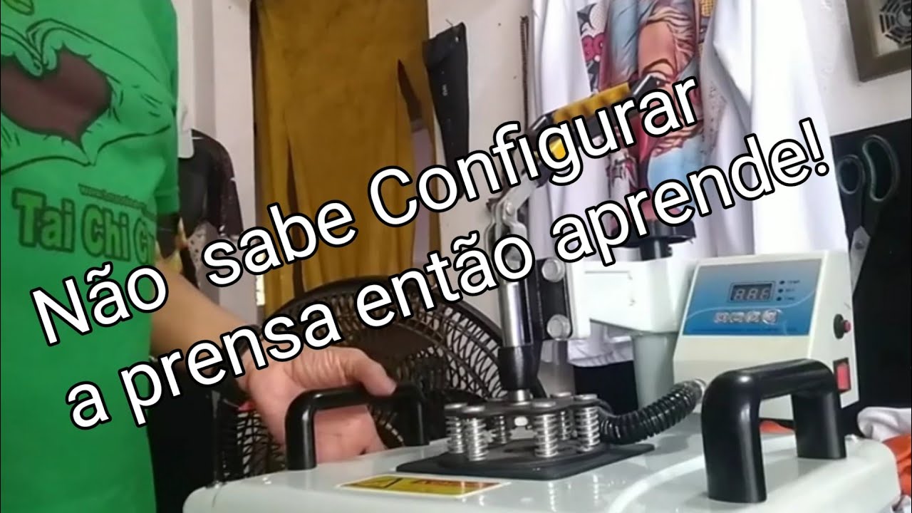 COMO CONFIGURAR UMA PRENSA PEQUENA 30 X 28 CM. #prensapequena #prensa_termica #configurarprensa