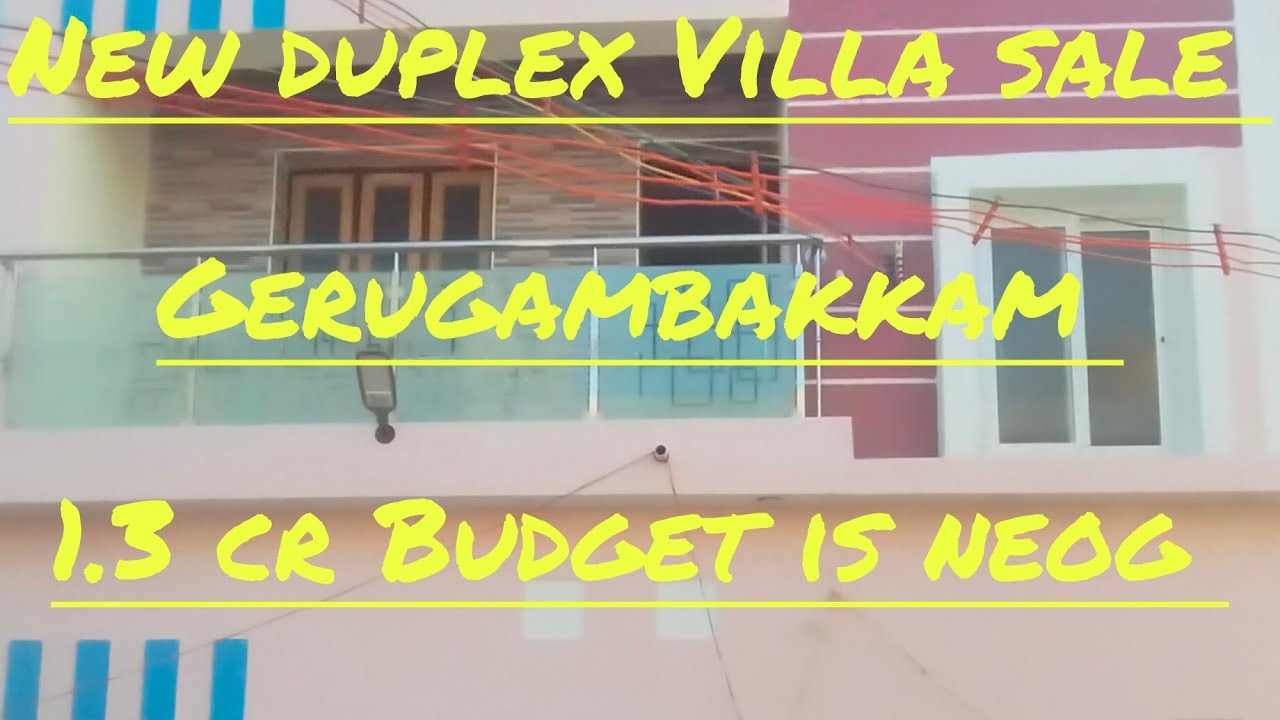 New Indipendent Duplex House sale at Gerugambakkam | 130 L price is Neg |  #housesalegerugambakkam