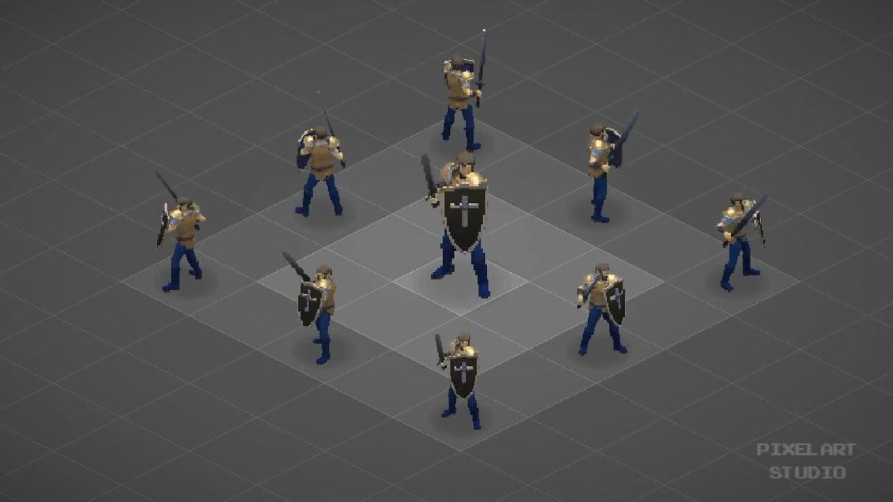 Knight sword grade 1 -  Isometric PixelArt 2D