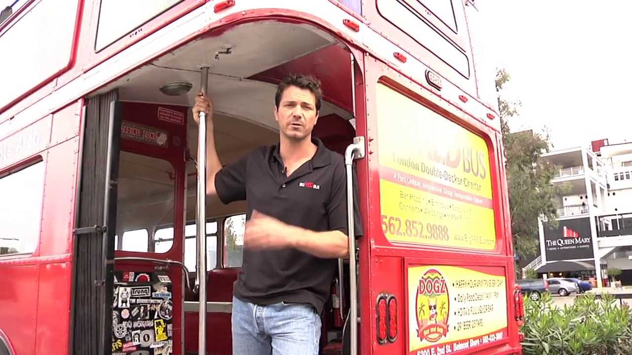 big RED bus - Long Beach Scottish Festival