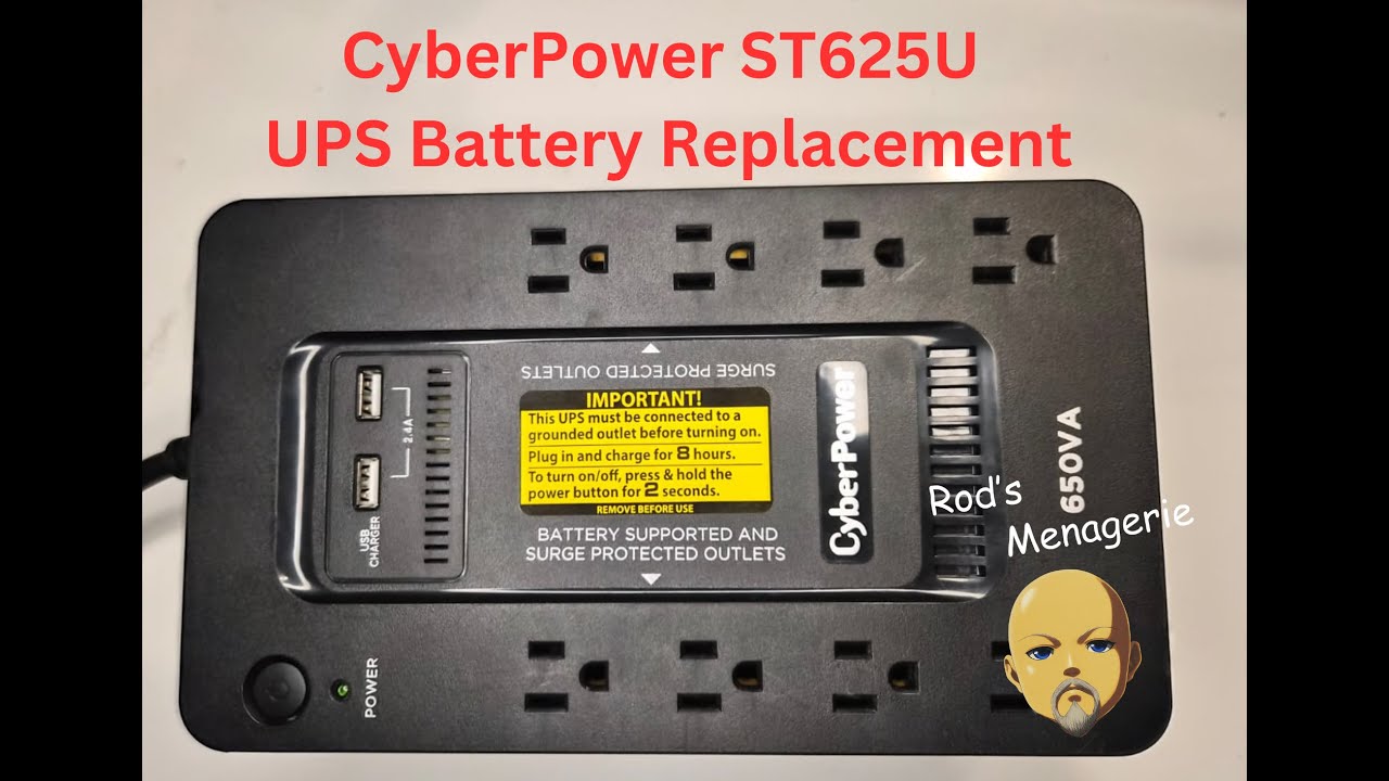 Источник бесперебойного питания Cyber ​​Power с аккумулятором - модель ST625U - замена батареи