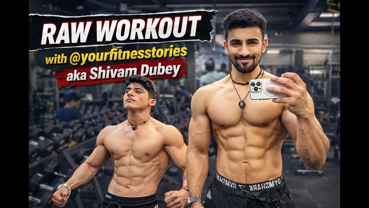 Raw Workout With @yourfitnesstories  aka Shivam Dubey #fitness #yourfitnesstories #legday #mindset