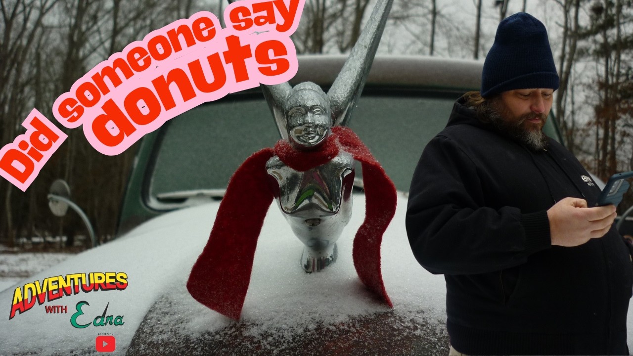 Snow Donuts, Ice, and Driveway Attempts in Southern Snow with a 1950 Ford Pickup Truck #ford #auto