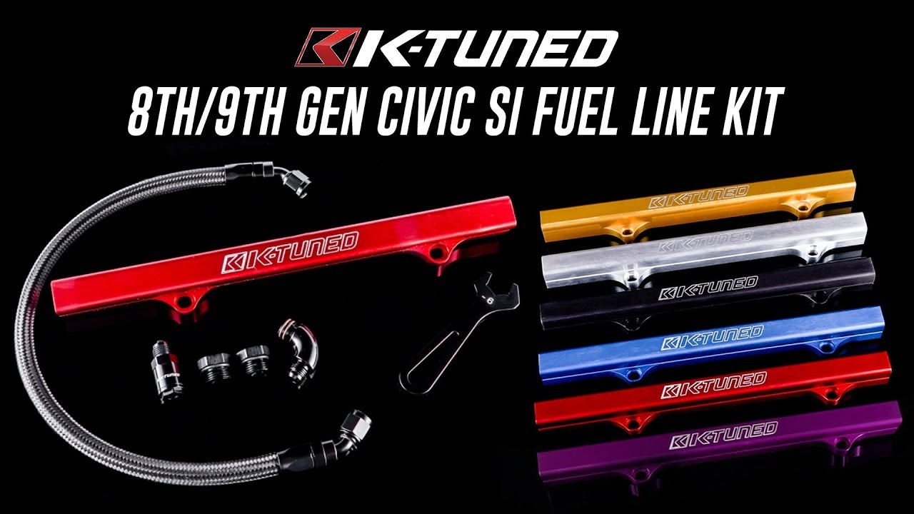 K-TUNED 8/9TH GEN CIVIC SI FUEL LINE KIT INSTALL