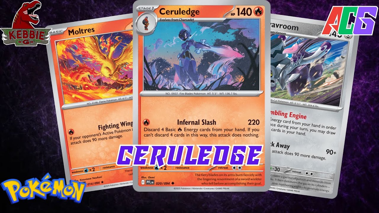 Ceruledge | Pokemon TCG Live | Standard Gameplay | Phantasmal Flames | Best Meta Decks