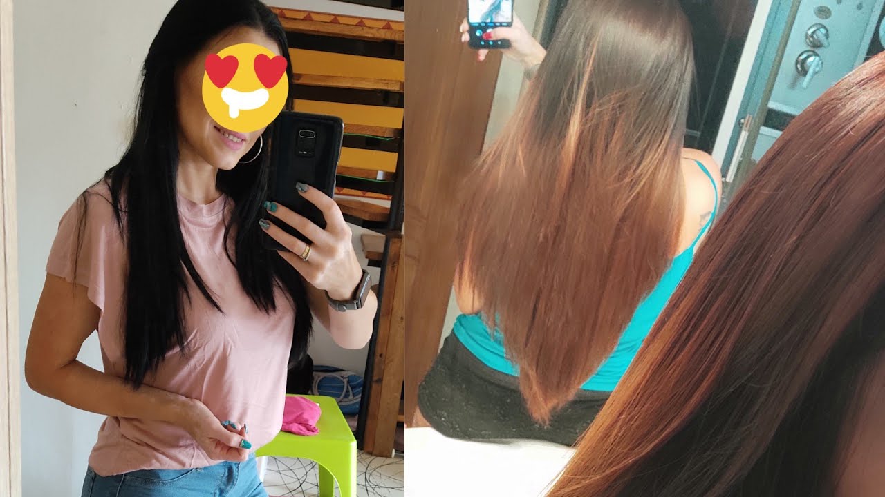 Feketéből - Barna 😇 Természetes hajvilágosítás 😍😇🤷
