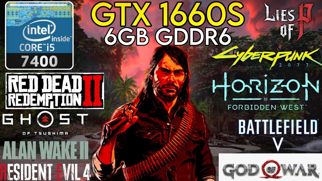 GTX 1660 Super + i5 7400 & 16GB Ram - Test In 10 Games In 2024 !