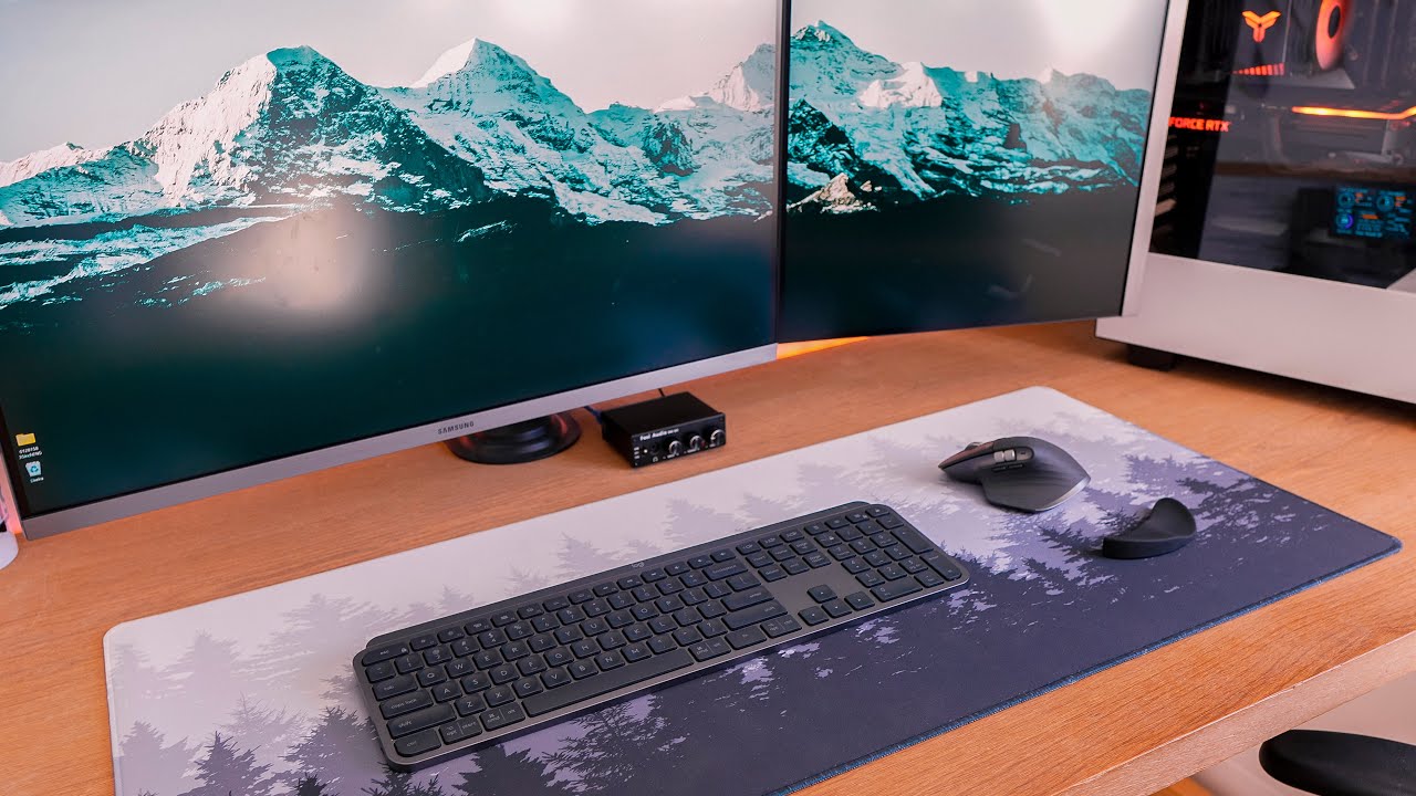 KIT MX Logitech / Mx Master 3s e Mx Keys / MousePad e Apoio de Pulso