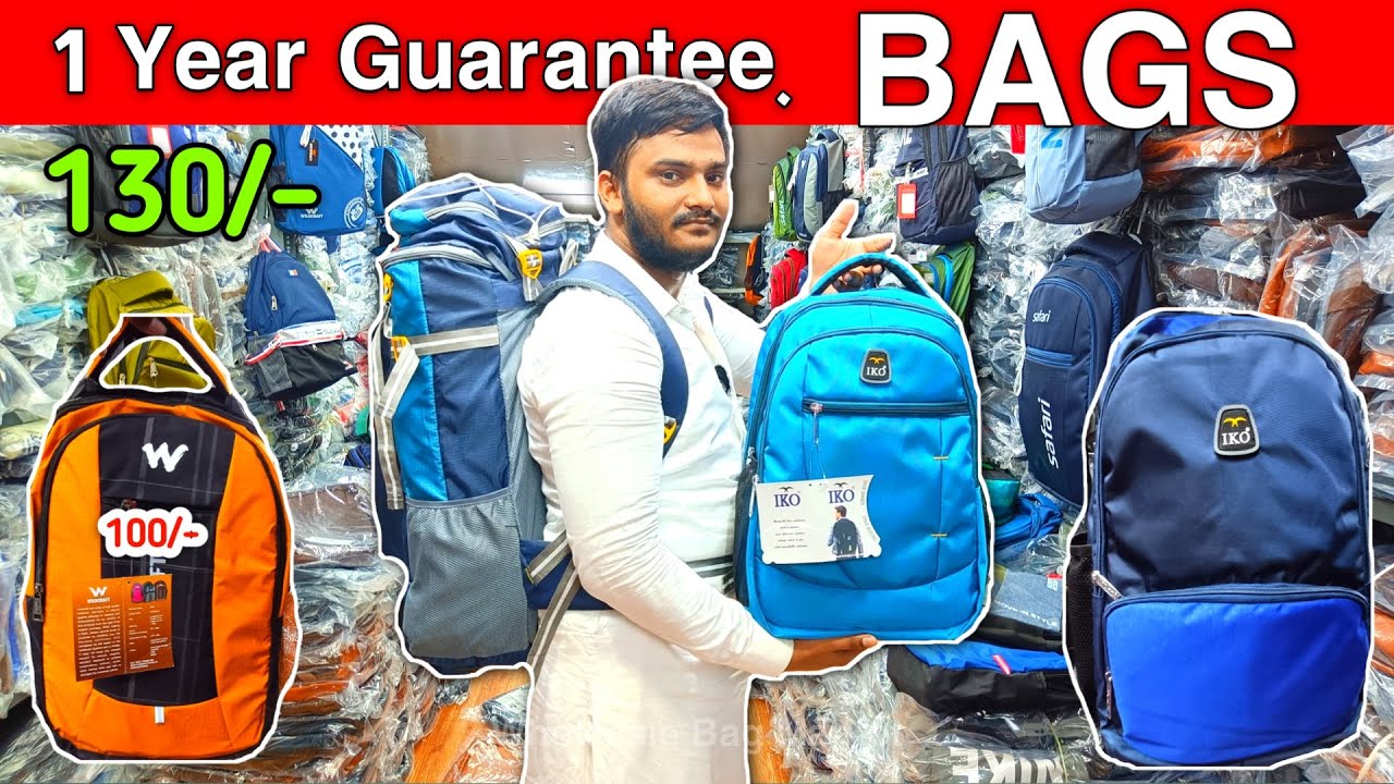 Madanpura school bag wholesale market mumbai / Ladies purse wholesale market in mumbai