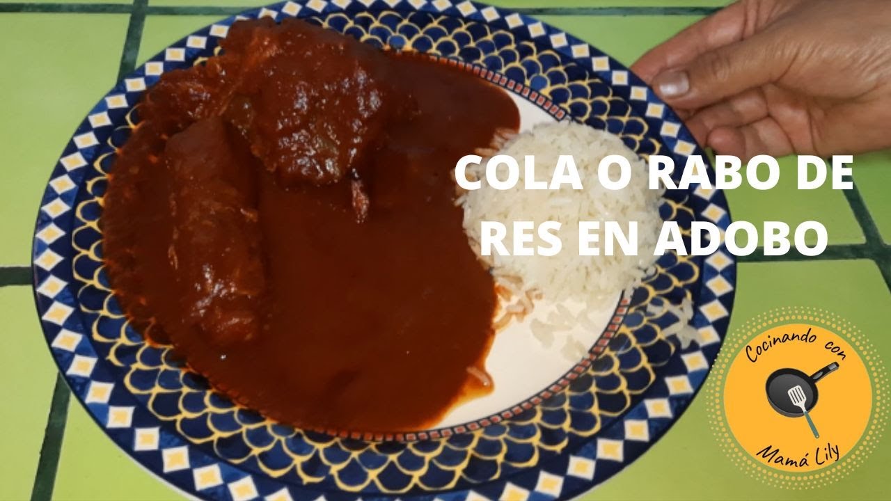 Cola o rabo de res en adobo