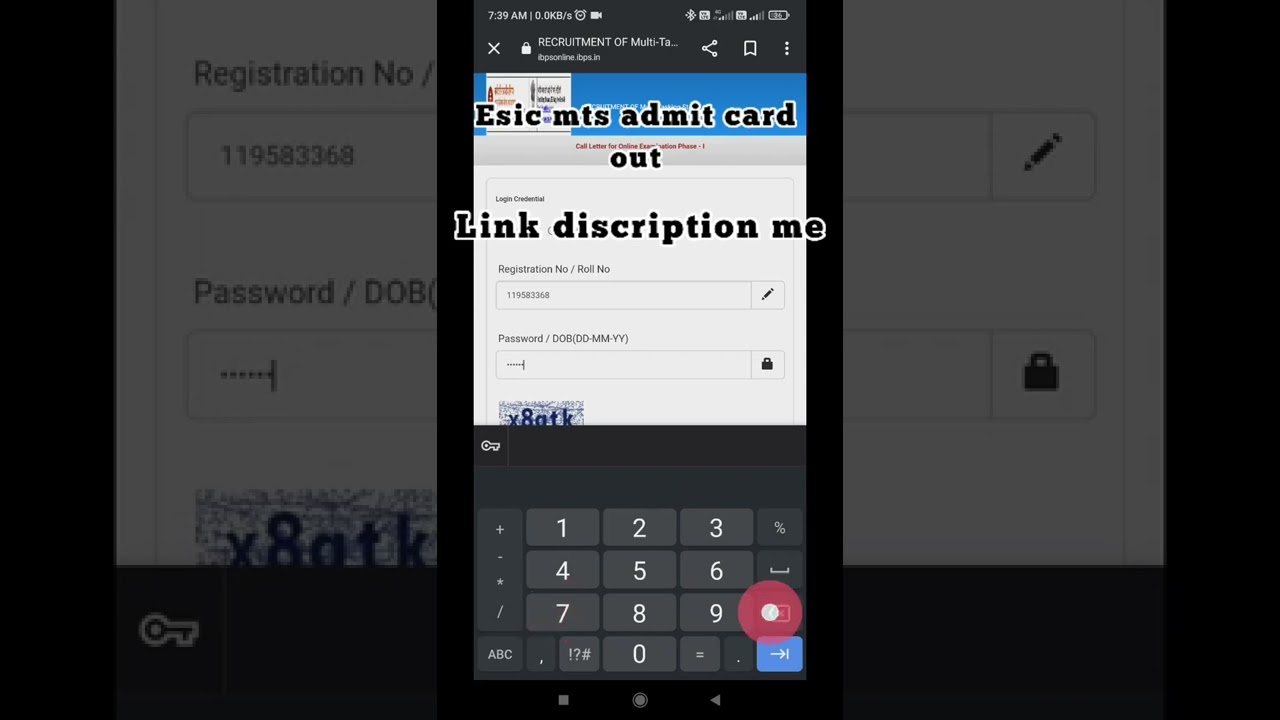 esic mts admit card download kese kre/ esic mts admit card out/ #esicmts