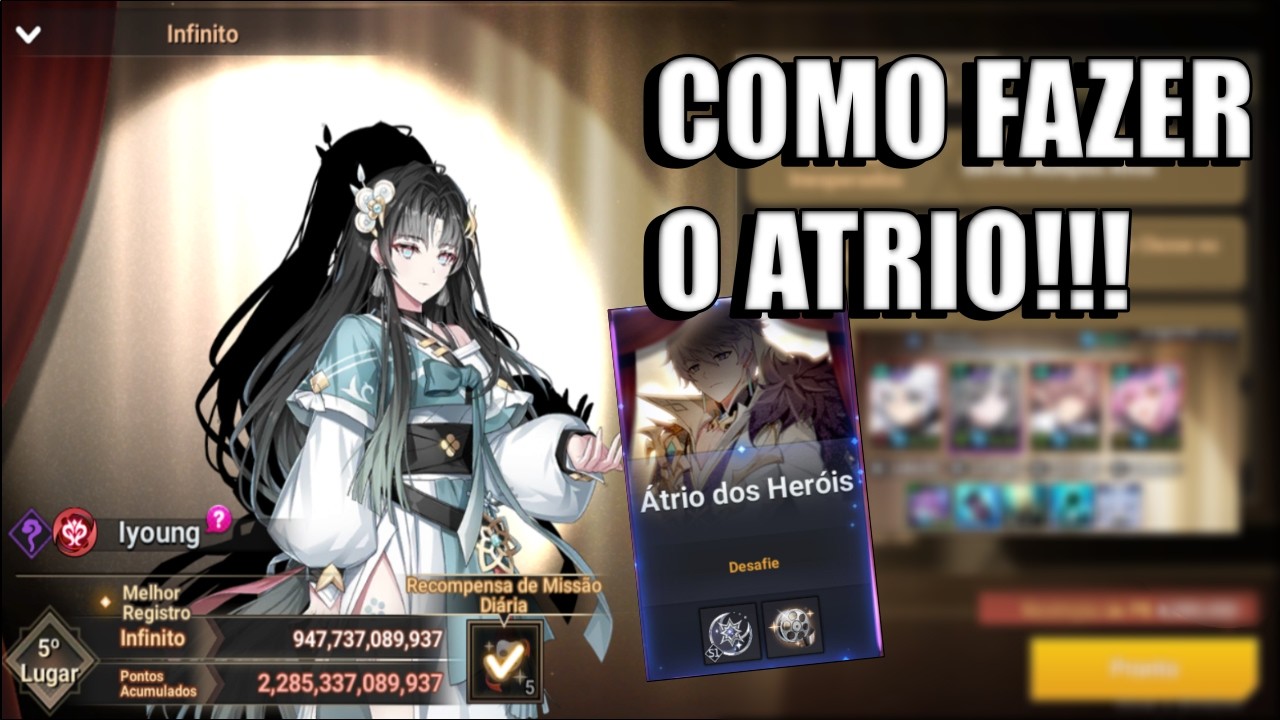 COMO FAZER O ATRIO DOS HEROIS LYONG - GRANDCHASE MOBILE
